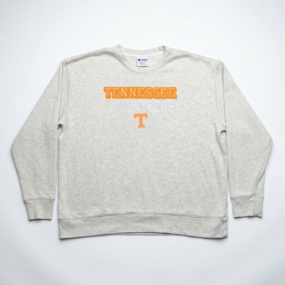 Champion Tennessee Volunteers Sweatshirt Mens 2XL Gray Pullover NCAA Crewneck